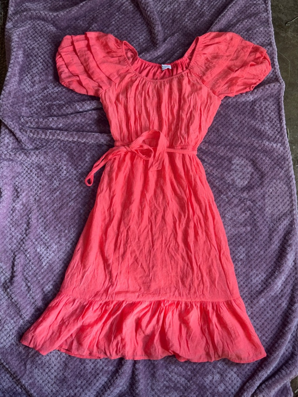 Luxology summer coral dress